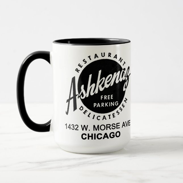 Caneca Ashkenaz Delicatessen Restaurant, Chicago (Esquerda)