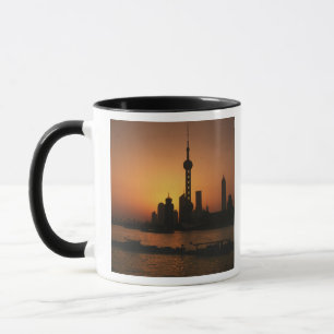 Caneca Ásia, China, visão de Xangai da TV Oriental Pér