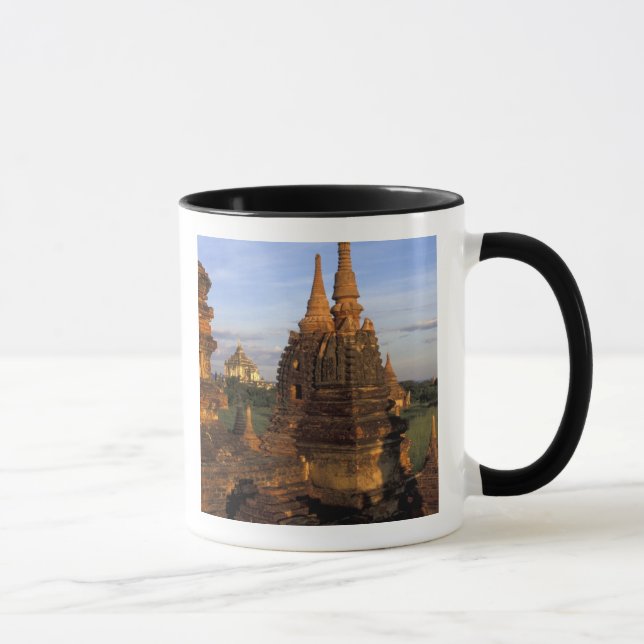 Caneca Ásia, Mianmar, Bagan. Templos antigos e (Direita)