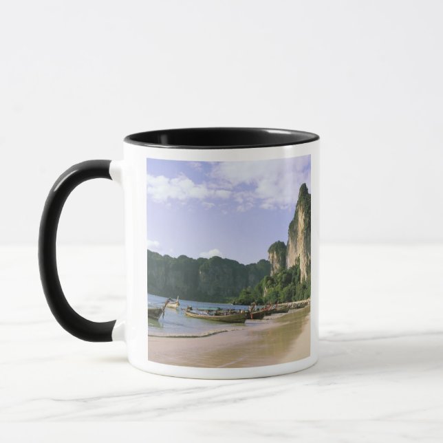 Caneca Ásia, Tailândia, Krabi. Praia de West Railay, long (Esquerda)