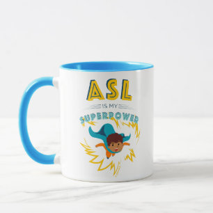Caneca ASL é o meu superpoder