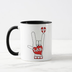 Caneca ASL I Love You Sign LAB (LABORATÓRIO)