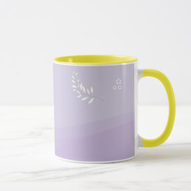 Caneca ASMR Dream Waves | Soft Lavender Mug Design | Mini (Direita)