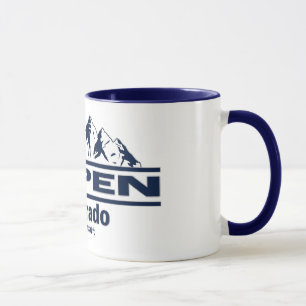 Caneca Aspen Colorado com Montanhas Rochosas