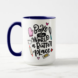 Caneca Assar O Mundo um Lugar Manteiga, letal à mão
