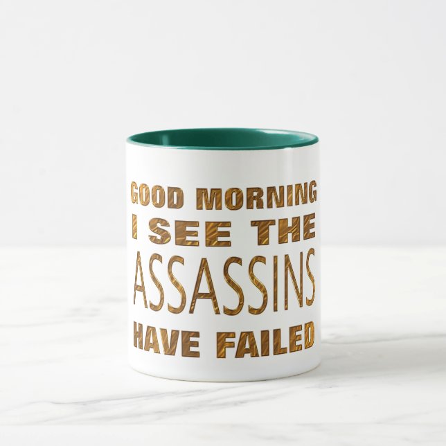 Caneca Assassinos Engraçados Falharam Mug Meme Gift Mug (Centro)