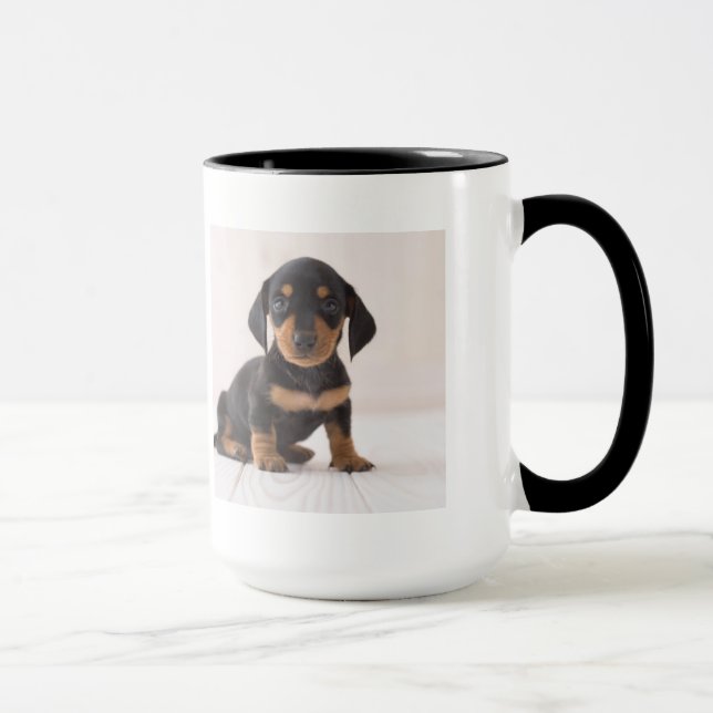 Caneca Assento diminuto do Dachshund (Direita)