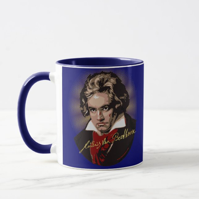 Caneca Assinatura de Beethoven (Esquerda)