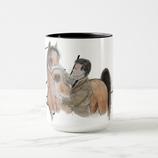 Caneca Assinatura de Ron Hevener "Fate of the Stallion" (Centro)