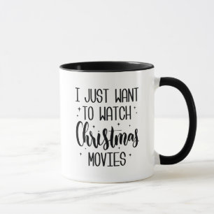 Caneca Assista aos filmes de Natal