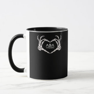 Caneca Assistente Clássico - Skeleton Mãos Coração