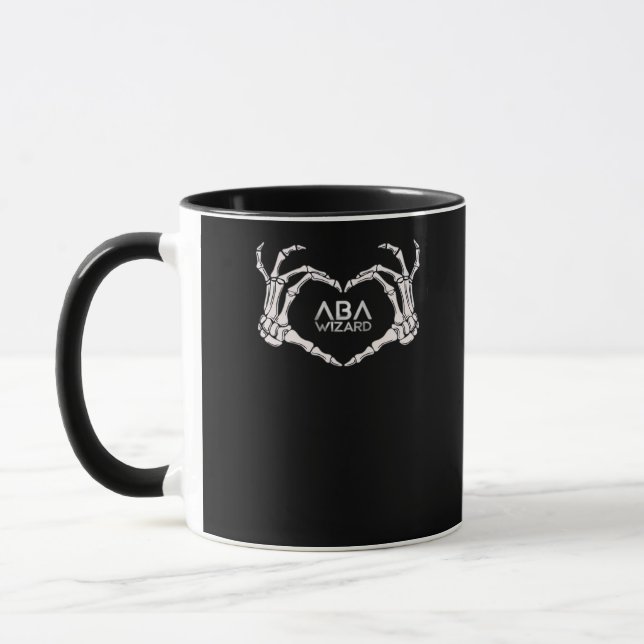 Caneca Assistente Clássico - Skeleton Mãos Coração (Esquerda)