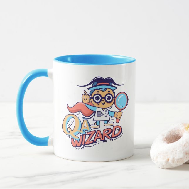 Caneca Assistente de controle de qualidade - Engenheiro d (Com Donut)
