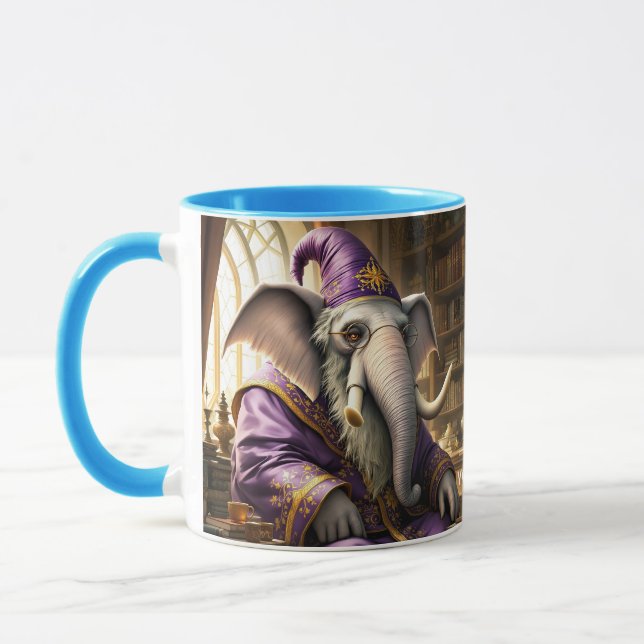 Caneca Assistente de Elefantes Fantasy Cute Old (Esquerda)