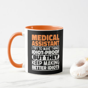 Caneca Assistente Médico I Tento Tornar as Coisas Engraça