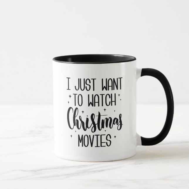 Caneca Assistir Filmes de Natal (Direita)