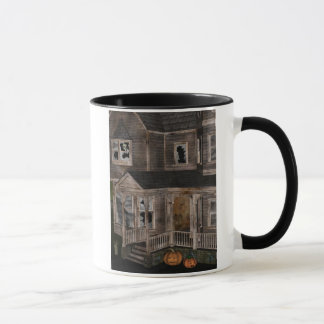 Caneca assombrada do Dia das Bruxas da casa