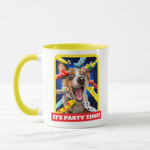 Caneca Assopradores de Festa de Cachorro Feliz