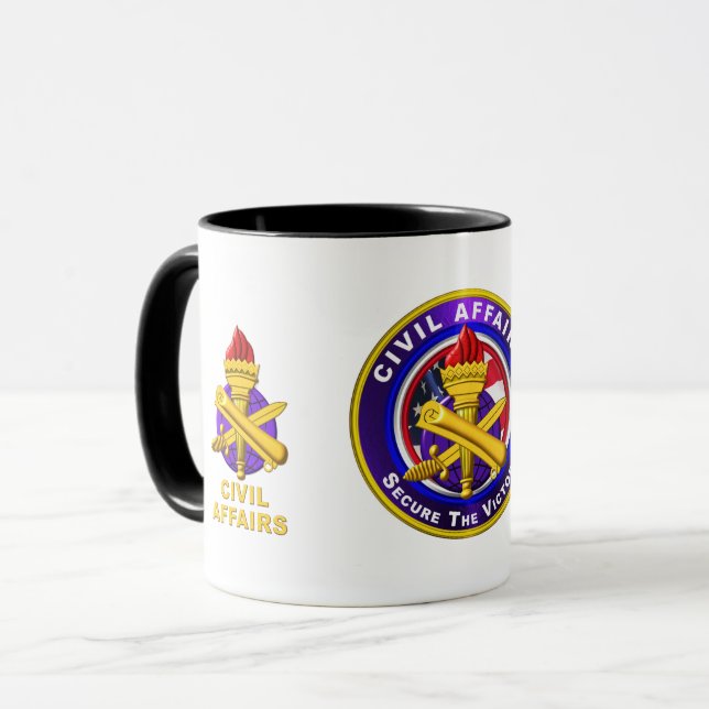 Caneca Assuntos Civis do Exército (Frente Esquerda)