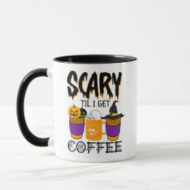 Caneca Assustador Até Eu Pegar Café Halloween Pumpkin Sku