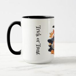 Caneca Assustador e Bonito Truque ou Tratar o Halloween