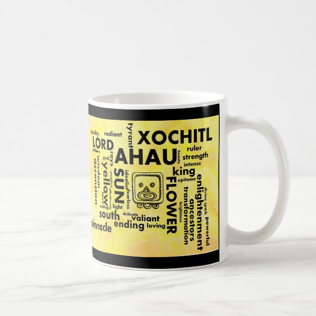 Caneca asteca maia de Ahau Xochitl da nuvem da (Direita)