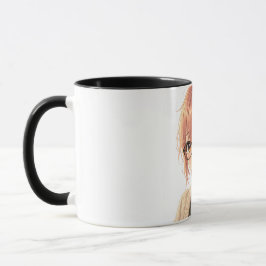 Caneca Aster™ Cute Aesthetic Girl Coffee Mug Cozy Vibes
