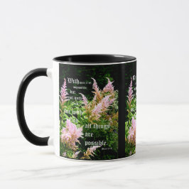 Caneca Astilbe com Mark 10:27