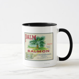 Caneca Astoria, Oregon - Etiqueta do Caso Palm Salmon