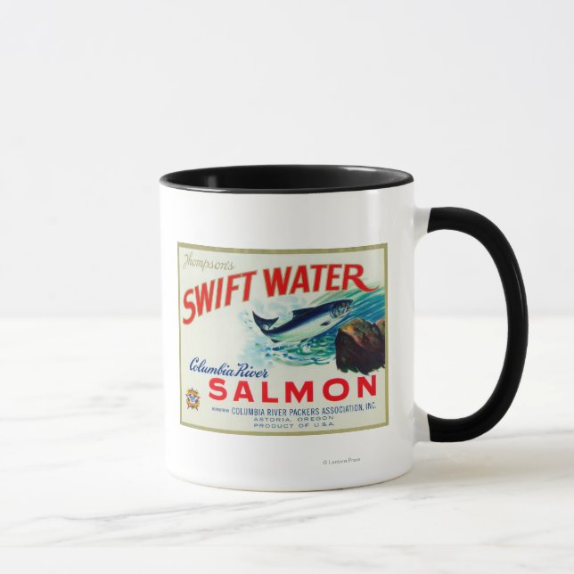Caneca Astoria, Oregon - Salmão de Água Swift de Thompson (Direita)