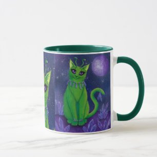 Caneca astral da arte da galáxia estrangeira dos