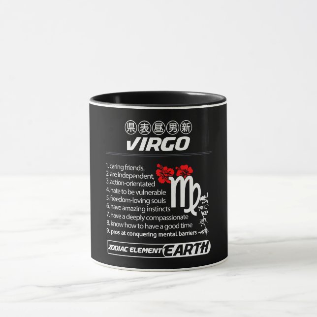 Caneca Astrologia/ Símbolo Zodiac/Virgo (Centro)