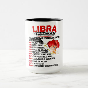 Caneca Astrologia/ Símbolo Zodíaco//Fatos de Libra