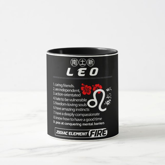 Caneca Astrologia/ Símbolo Zodíaco//Leo (Centro)