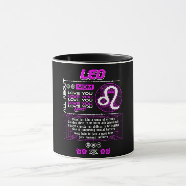Caneca Astrologia/ Símbolo Zodíaco//Leo (Centro)
