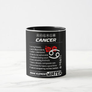 Caneca Astrologia/ Sinal/Cancer do Zodíaco