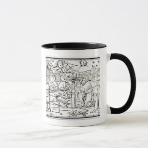 Caneca Astrólogo árabes, cópia de uma ilustração de