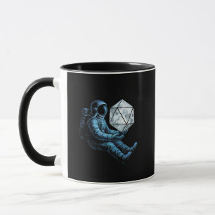 Caneca Astronauta com Dados da Lua