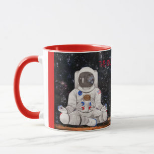 Caneca Astronauta de Meditação O Som da Taça do Presente