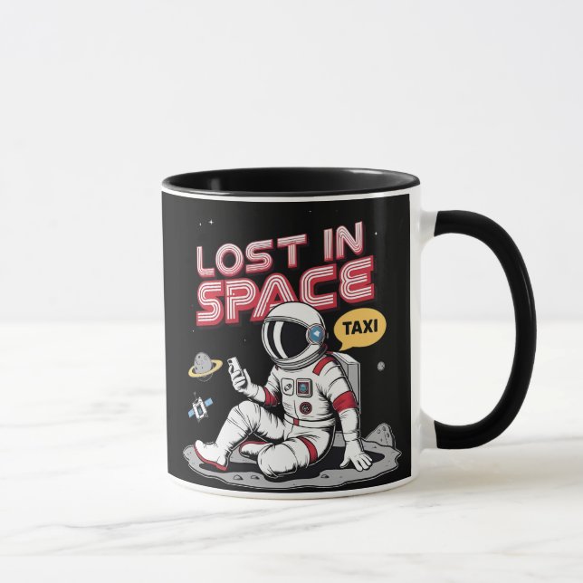 Caneca Astronauta do Espaço Perdido (Direita)
