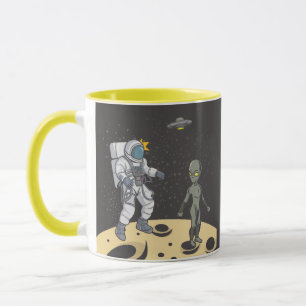 Caneca Astronauta e alienígena