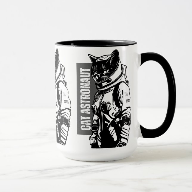 Caneca Astronauta Gato  (Direita)