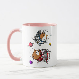 Caneca Astronautas do Espaço Guiné Pintonizam Cavy Cósmic
