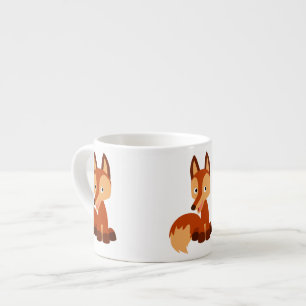 Caneca astuto bonito do café do Fox dos desenhos