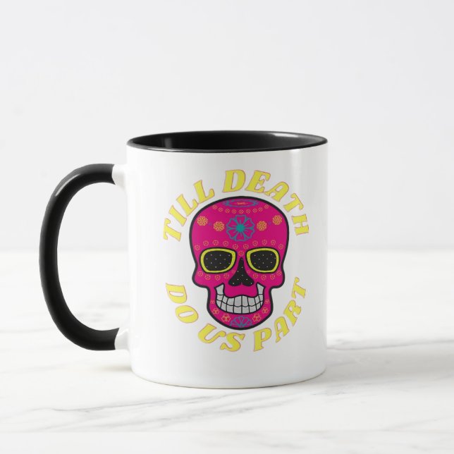 Caneca Até a morte nos deixar clássicos - Casamento gótic (Esquerda)