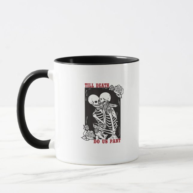 Caneca Até a morte nos separamos de Casal esquelético de  (Esquerda)