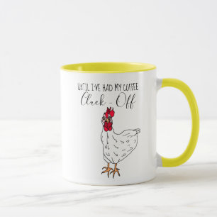 Caneca Até eu ter o meu café, desliguem-se.