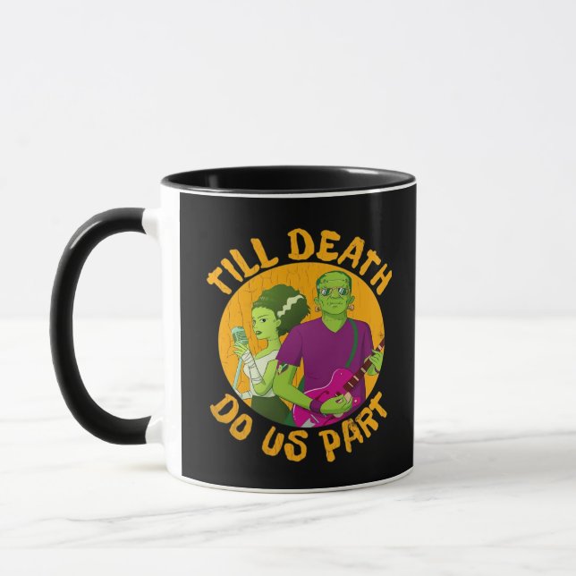 Caneca Até Que A Morte Nos Faça Parte! Design Dia de as B (Esquerda)