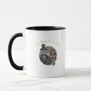 Caneca Até que a morte nos faça parte - o recém-casado cr