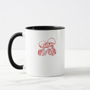 Caneca Até que a morte nos separe (Vermelho Transparente)